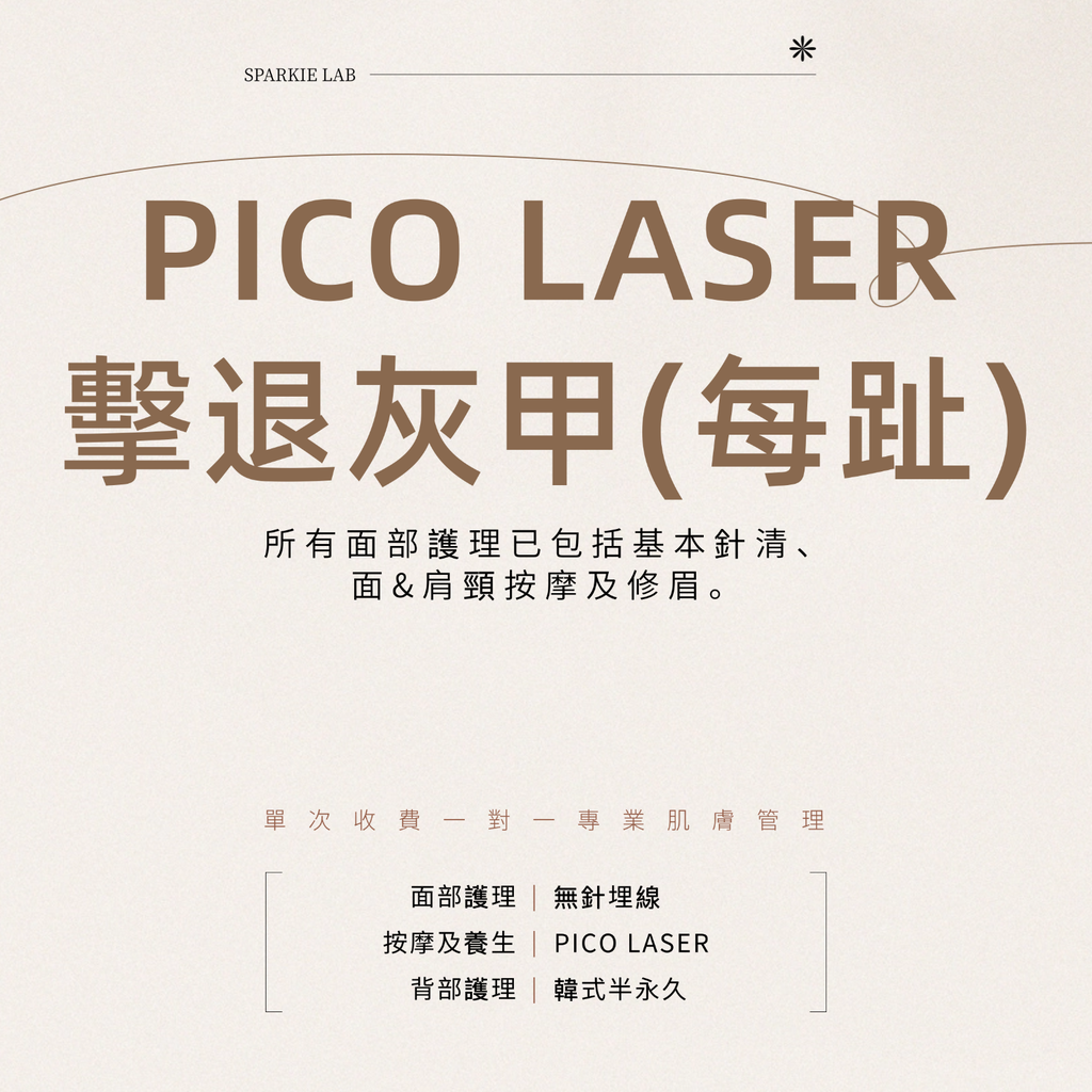 PICO LASER 擊退灰甲(每趾)