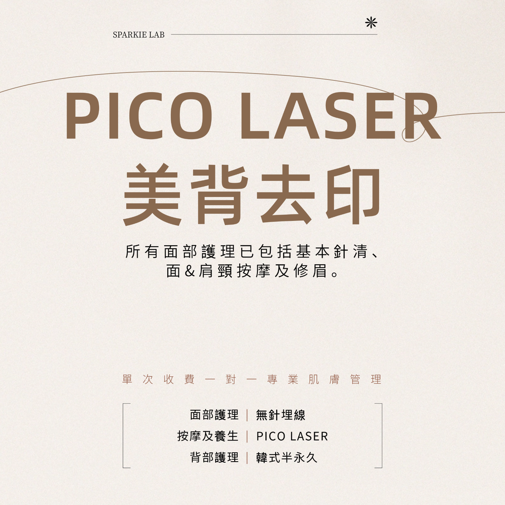 PICO LASER 美背去印